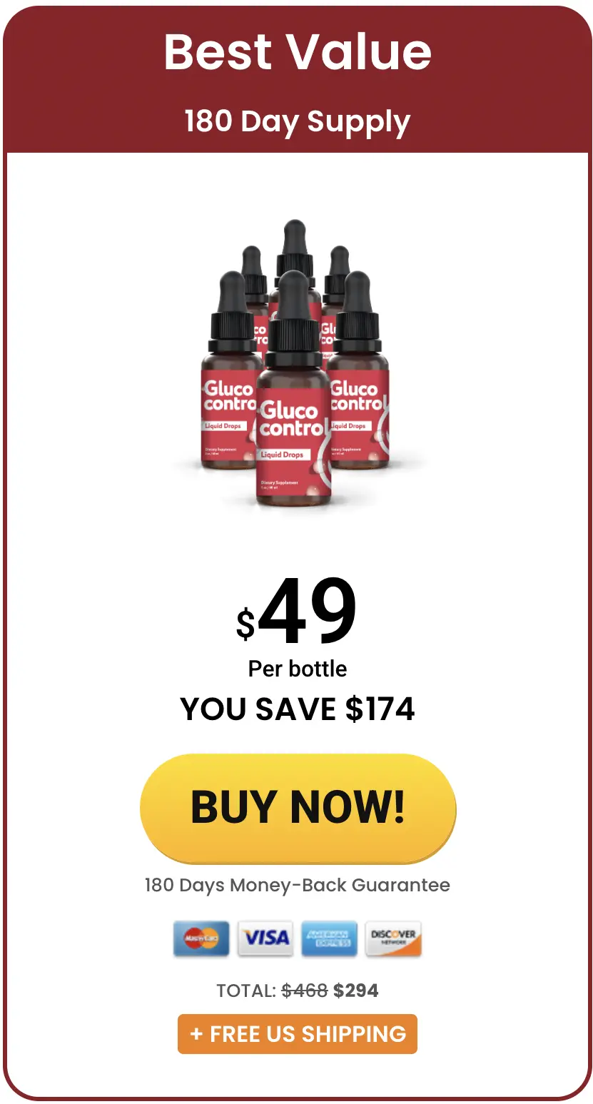 Gluco Control glucocontrol 6 bottles